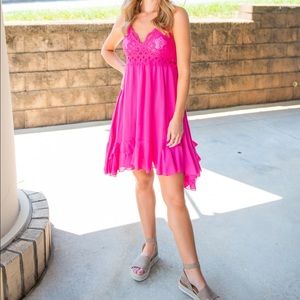 Fuchsia Bralette Dress